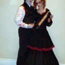 The Sweeney Todd movie just came out so my boyfriend and I knew exactly who we wanted to be for Halloween. Everything that you see was bought at a th