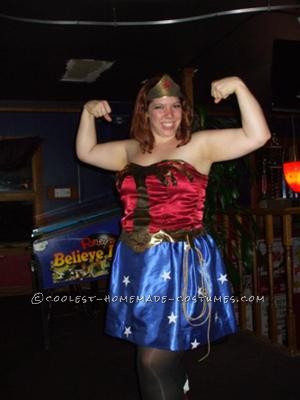 Obviously Wonder Woman isn\'t the most original costume idea ever, but I went with a whole 80\'sish costume theme for my kids and I. I absolutely