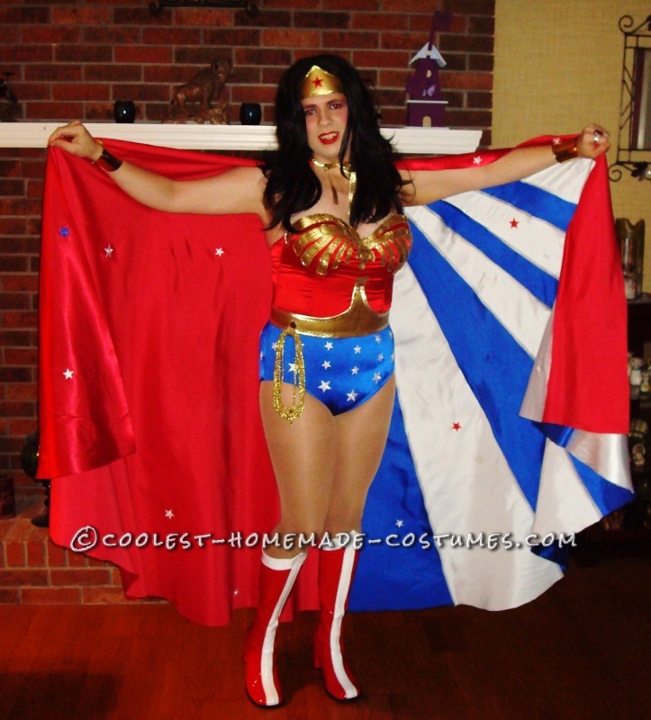 Coolest Handmade Wonder Woman Costume