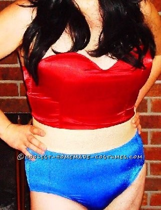 I've always wanted to be Wonder Woman for Halloween. I told myself if I could get to my goal weight which would mean loosing 80lbs, I could be Won