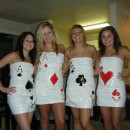 Coolest Sexy Four of a Kind Cards Group Costume