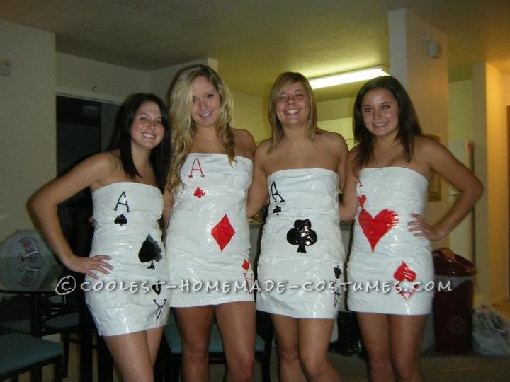 Coolest Sexy Four of a Kind Cards Group Costume