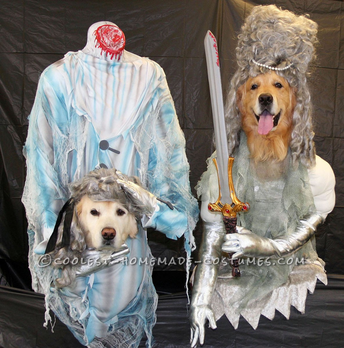 Original Dog Costumes - Headless Ghosts of the 1700's