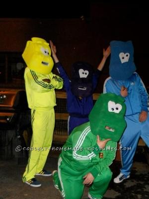 Me and my friends came up the idea for Halloween last year. It was a great success. We each ordered Adidas fire bird style track suits and old school