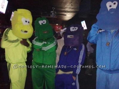 Me and my friends came up the idea for Halloween last year. It was a great success. We each ordered Adidas fire bird style track suits and old school