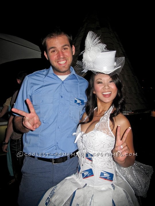 Coolest Mail-Order Bride and Mailman Couple Costume