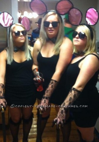 My bestfriends and I decided to be the 3 blind mice for halloween.. We collected all of the items at different stores and created these masterpeices