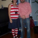 I make my costumes every year.  Last year my husband and I wanted to go as Waldo and Wenda.  This costumes was cheap and easy and fun to ma