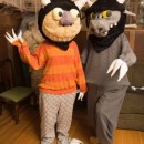 My wife, being an elementary librarian, came up with the idea of honoring Maurice Sendak with this year's costume.  We always do homemade costu