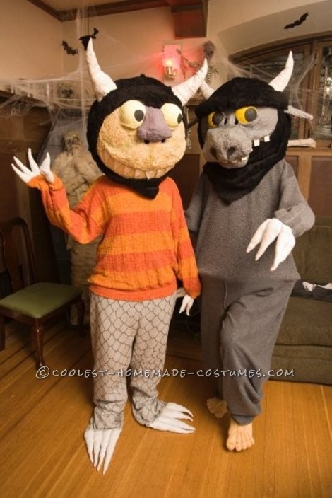 My wife, being an elementary librarian, came up with the idea of honoring Maurice Sendak with this year's costume.  We always do homemade costu