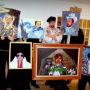 We do a group costume every year and in 2010 we went as an Artist and his collection of 