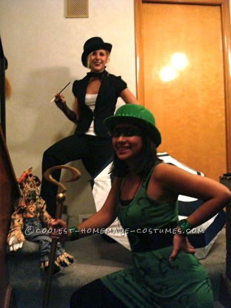 My friend and I decided we wanted to be Batman villains for Halloween a couple years ago. My Riddler costume was pretty easy to make.
I bought a lon