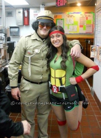 I created this Ninja Turtle costume for my friend and I last year.  It was by far my favorite halloween costume I've ever worn.  We were