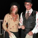 My boyfriend and I always try to go as a couple for Halloween so this year we chose Bonnie and Clyde. Well, Bonnie and Clyde when they return from th