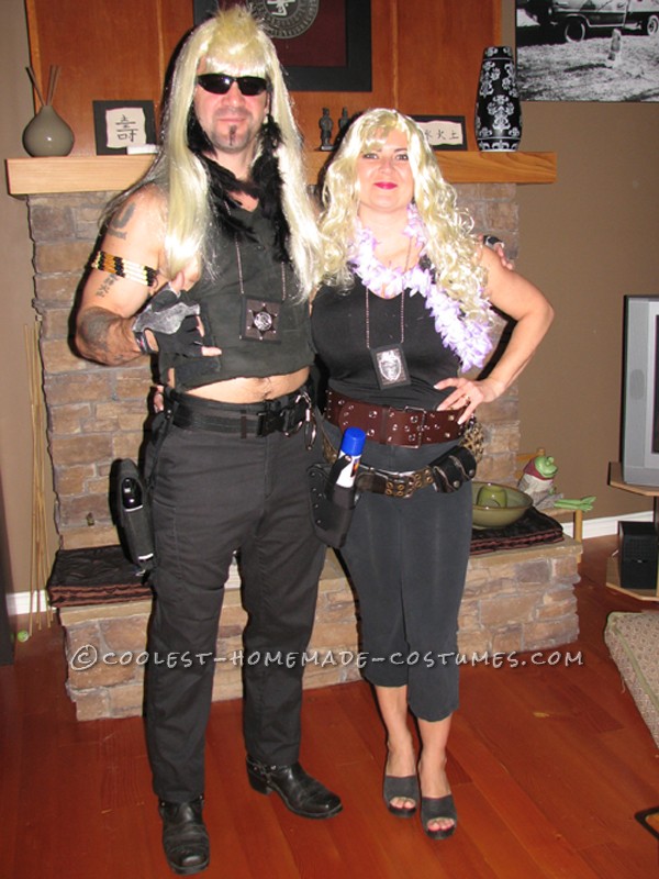 At the time, we were looking for a couples costume that was relevant and would be as much fun putting together as wearing. So we went in our costume