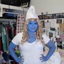 Halloween has been always been my favorite holiday! This is me a year before the movie \\\"the smurffs\\\" came out. I wanted to do something