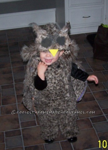 After five failed attempts at making an Eve costume to complement her brother's Wall-E, we ended up making my daughter an owl for Halloween last yea