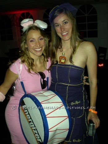 When watching a commercial for Energizer, I made the decision to be the Energizer Bunny for Halloween. The costume was not very expensive to make but