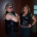 My husband and I went as Dog the Bounty Hunter and Beth last year, not because we LOVE the show, but because it's hard to find decent, wearable cost