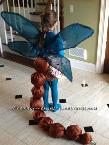 I think this was my most difficult project to date, but it turned out beautifully.
This year, my daughter said she wanted to be a dragon fly and we