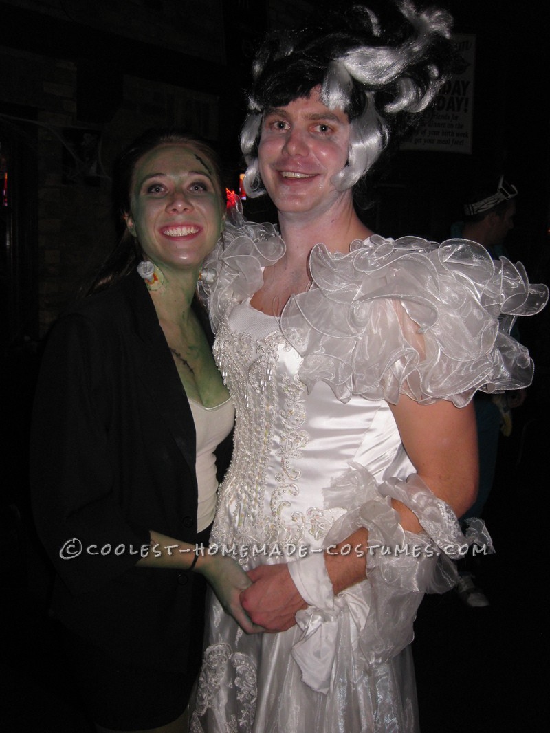 Coolest Frankenstein and Bride of Frankenstein Couple Costume