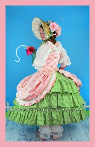 Frilly, Feminine, Little Bo Peep Costume for Tween Girl