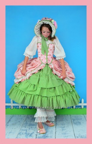 Frilly, Feminine, Little Bo Peep Costume for Tween Girl
