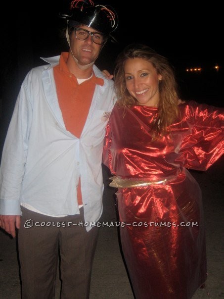 Fun Ghost Busters Gatekeeper and Keymaster Couple Costumes