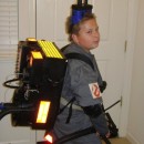 I made this ghostbuster costume for my son, It took about a week. starting with a large cardboard box, ataching things from garage and house..such as