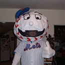 I am a huge Mets fan, I know I know.  So I decided to be Mr. Met. It was a pretty easy costume to make, but if I were to do it again i would tak
