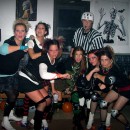 Our 2006 costume may be my all time favorite! We went as Roller Derby girls with a ref! Let me first say this...know both where you are going and wha