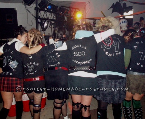 Our 2006 costume may be my all time favorite! We went as Roller Derby girls with a ref! Let me first say this...know both where you are going and wha