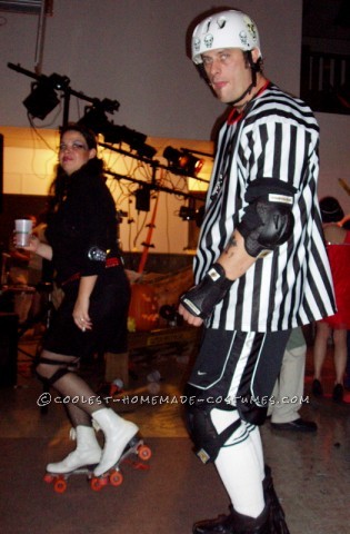 Our 2006 costume may be my all time favorite! We went as Roller Derby girls with a ref! Let me first say this...know both where you are going and wha