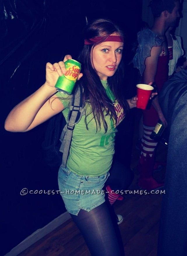 This was my costume last year and I\\\'m not entirely sure if I can top the excitment in 2012! Sundrop is a newer soda that tastes sort of like M