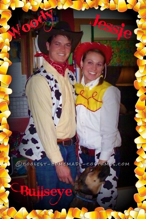 Coolest Woody and Jessie Couple Costume WITH Bullseye