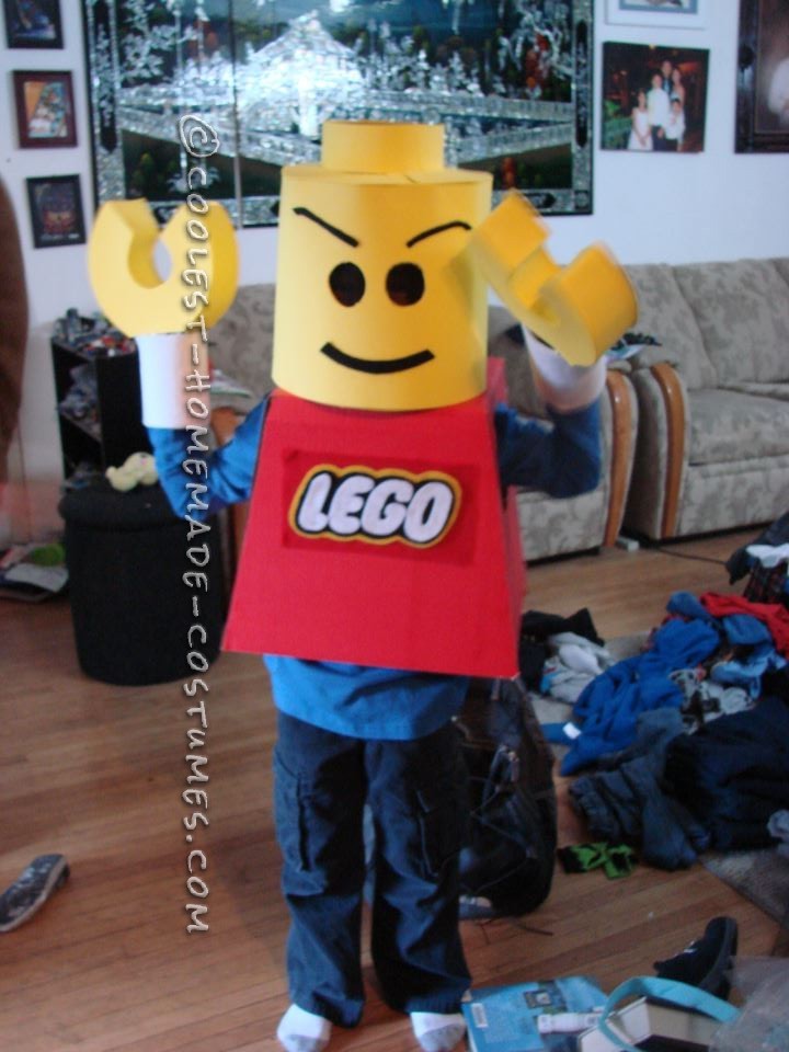 My 8-year son has been obsessed with Legos for the past 3-4 years.  So when I asked him what he wants to be for Halloween he said "A Lego Man"