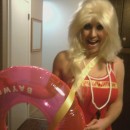 I grew up watching Baywatch, so I figured why not be a funny Pam Anderson!Super easy costume got everything in one shopping trip and threw it togethe