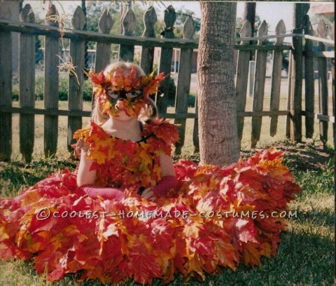 I made this costume for my daughter Mitrian a few years ago.  She always wants to be odd things for Halloween and this particular year she wante