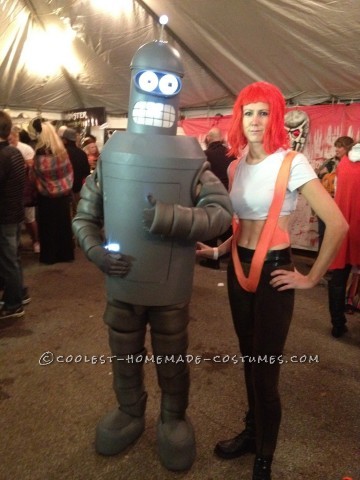 Bender from FuturamaI spent two, make that 2 months, hundreds of hours, and over $250 in materials and pieces to make this costume come to life. It i