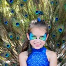 I started off with a dance leotard that my daughter had from a recital.  I got the feathers from friends and an online resource.  Steps to