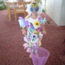 I bought the top and bottom. The big  butterfly was already on there so I created it from there. Everything else was painted on . For detai