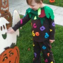 My son's favorite book is Chicka Chicka Boom Boom, so last year I made him into a coconut tree being climbed by all the letters.Isaac likes comfor