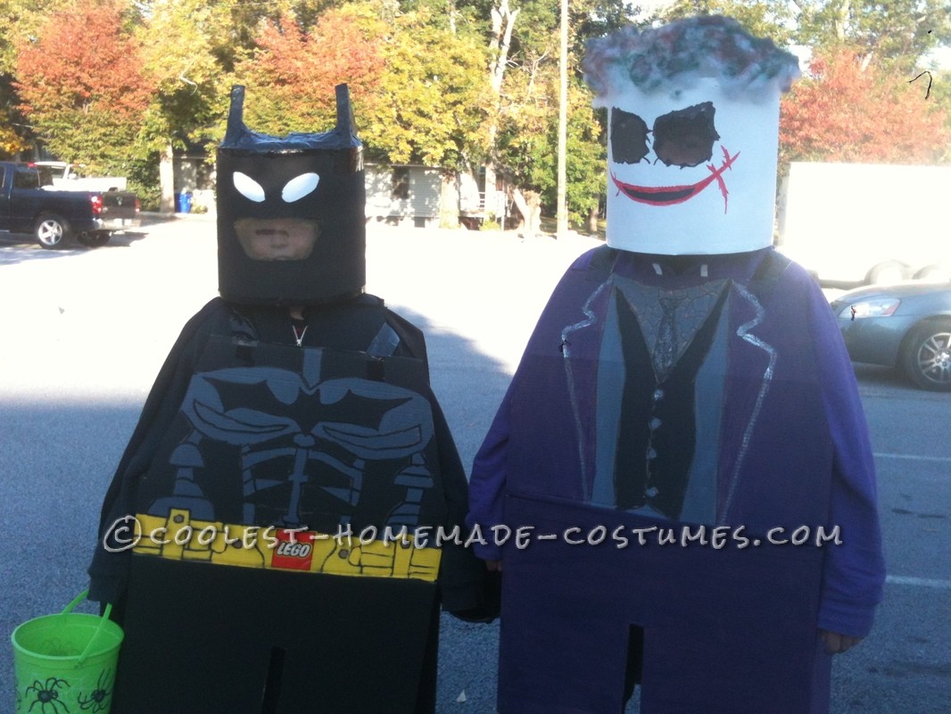 My boys love Batman. My boys love Legos. So, with inspiration from other minifig costumes here on this website, I began to create their costumes. &nb