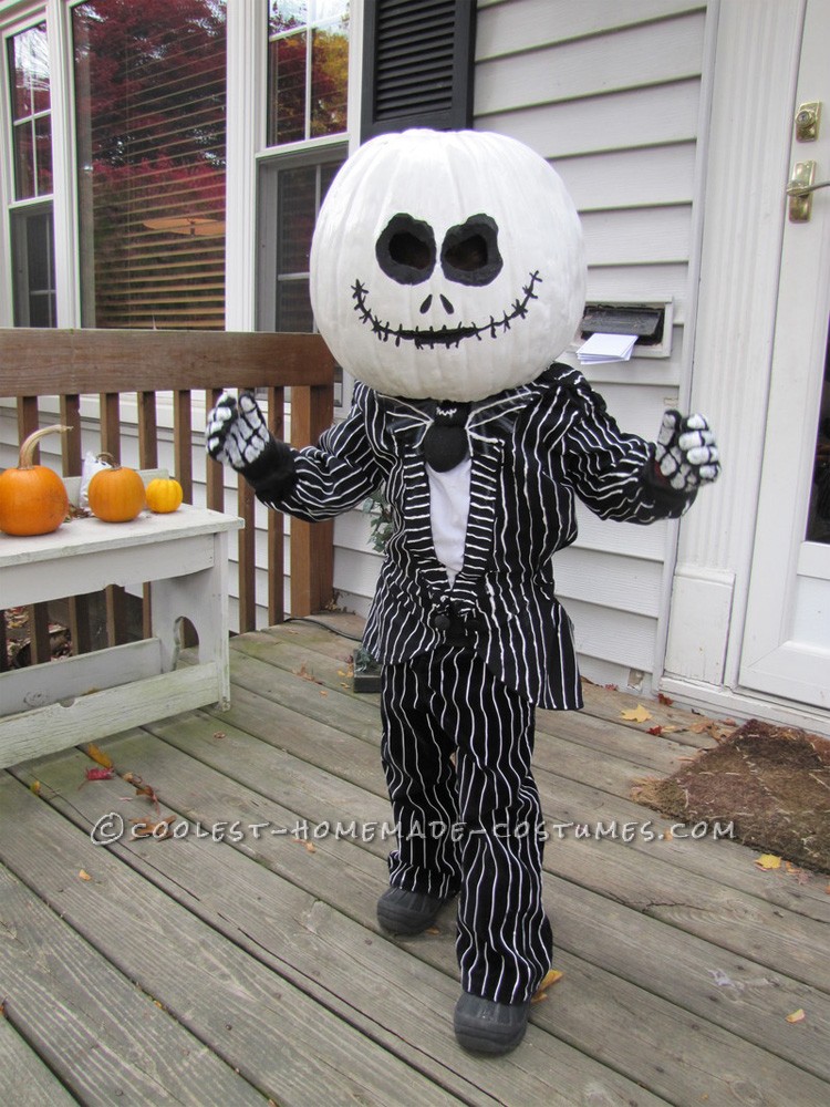 He is four, and his favorite movie is The Nightmare Before Christmas…. It's Halloween time, so he wants to be Jack the Pumpkin King, of cours