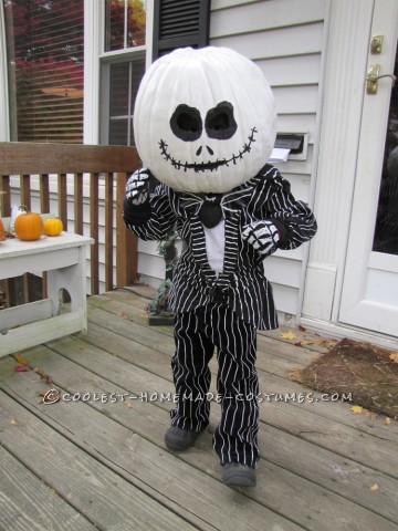 He is four, and his favorite movie is The Nightmare Before Christmas…. It's Halloween time, so he wants to be Jack the Pumpkin King, of cours