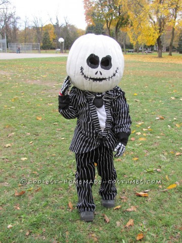 He is four, and his favorite movie is The Nightmare Before Christmas…. It's Halloween time, so he wants to be Jack the Pumpkin King, of cours