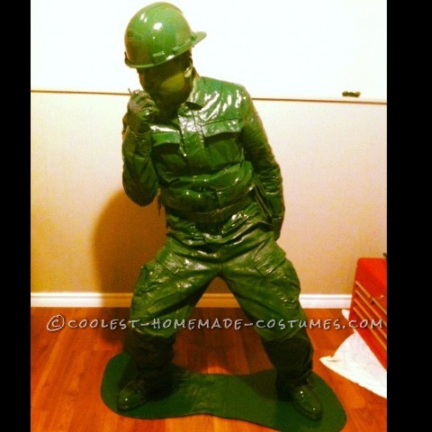 Coolest Homemade Plastic Toy Soldier Halloween Costume