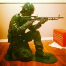 Coolest Homemade Plastic Toy Soldier Halloween Costume