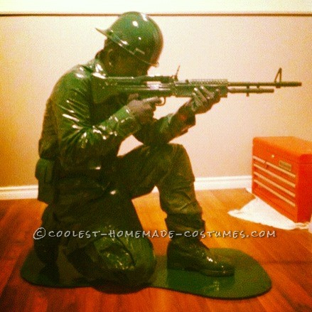 Coolest Homemade Plastic Toy Soldier Halloween Costume