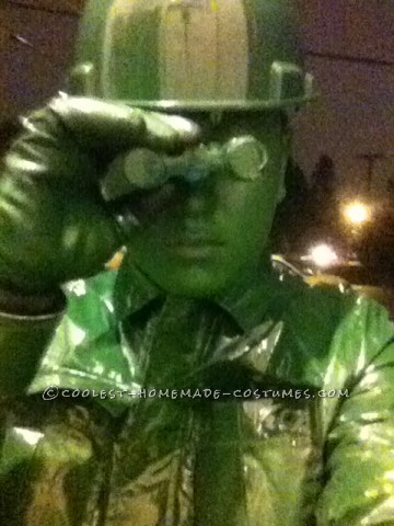 Coolest Homemade Plastic Toy Soldier Halloween Costume